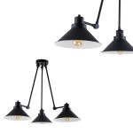 Lampa wisząca TECHNO III w stylu industrialnym z trzema kloszami na ruchomych ramionach Nowodvorski