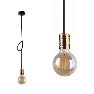 Lampa wisząca CABLE BLACK/COPPER I 9747 Nowodvorski