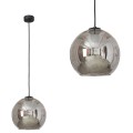 Lampa wisząca POLARIS SMOKED kula z metalizowanego szkła dymiony kolor Nowodvorski