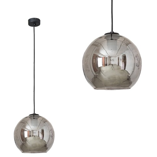 Lampa wisząca POLARIS SMOKED kula z metalizowanego szkła dymiony kolor Nowodvorski