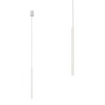 Lampa wisząca LASER WHITE biała 49-centymetrowa rurka na przewodzie Nowodvorski