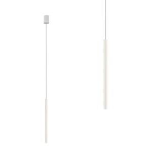 Lampa wisząca LASER WHITE biała 49-centymetrowa rurka na przewodzie Nowodvorski