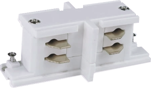 Łącznik prosty biały do szyn 3-fazowych 8020 Zuma Line