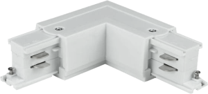 Łącznik kątowy biały do szyn 3-fazowych 8000 Zuma Line