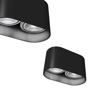 Lampa sufitowa OVAL black 9240 Nowodvorski