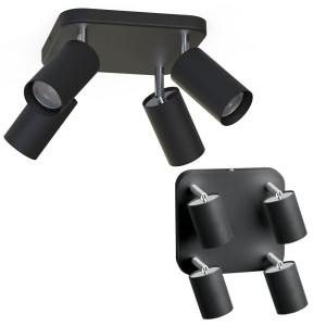 LAMPA SUFITOWA EYE SPOT BLACK IV PLAFON 6022 Nowodvorski