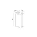 Kinkiet elewacyjny LED 10W aluminium czarna barwa neutralna 4000K