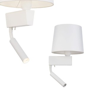 Kinkiet biały z ramieniem do czytania CHILLIN II 8216 Nowodvorski Lighting