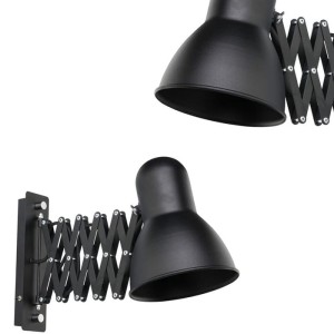 Kinkiet ścienny z regulowanym  ramieniem w kolorze czarnym  HARMONY BLACK Nowodvorski