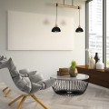 Lampa wisząca ERIK Czarny/Drewno 2xE27 MLP7225 Milagro