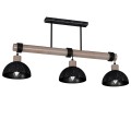 Lampa wisząca ERIK Sawn Czarny/Patynowy Drewno 3XE27 MLP7640 Milagro
