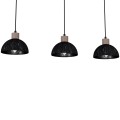 Lampa wisząca ERIK Sawn Czarny/Patynowy Drewno 3XE27 MLP7640 Milagro