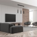 Lampa wisząca SOLO SAWN Czarny/Patynowy Drewno 3x mini GU10 MLP7470 Milagro