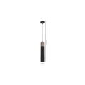 Lampa wisząca SOLO SAWN Czarny/Patynowy Drewno 1x mini GU10 MLP7469 Milagro