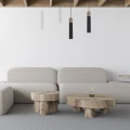 Lampa wisząca SOLO SAWN Czarny/Patynowy Drewno 1x mini GU10 MLP7469 Milagro