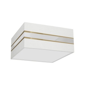 Lampa sufitowa Kwadrat ULTIMO Biały 2xE27 40cm MLP7347 Milagro