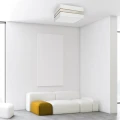 Lampa sufitowa Kwadrat ULTIMO Biały 2xE27 40cm MLP7347 Milagro