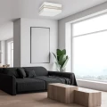 Lampa sufitowa Kwadrat ULTIMO Biały 2xE27 40cm MLP7347 Milagro