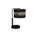 Lampka Nocna ULTIMO Czarny 1xE27 MLP7343 Milagro