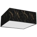 Lampa sufitowa SENSO Czarny/Złoty kwadrat 400mm 2xE27 MLP7292 Milagro