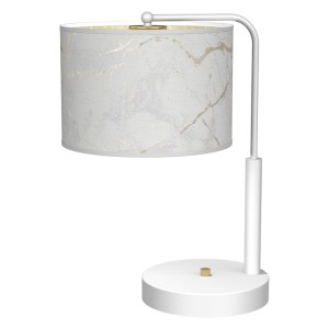 Lampka nocna SENSO Biały/Złoty 1xE27 MLP7310 Milagro