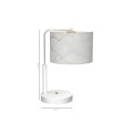 Lampka nocna SENSO Biały/Złoty 1xE27 MLP7310 Milagro