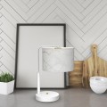Lampka nocna SENSO Biały/Złoty 1xE27 MLP7310 Milagro