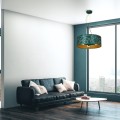 Lampa wisząca ZIGGY Biały Złoty/Butelkowy Zielony 3xE27 MLP7580 Milagro