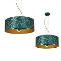 Lampa wisząca ZIGGY Biały Złoty/Butelkowy Zielony 3xE27 MLP7580 Milagro