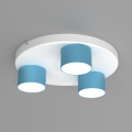Lampa sufitowa DIXIE Niebieski/Biały 3xGX53 MLP7551 Milagro