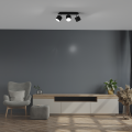 Lampa sufitowa DIXIE Czarny 3xGX53 MLP7601 Milagro