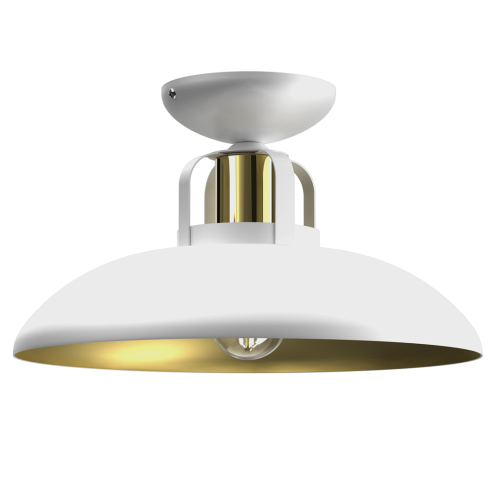Lampa sufitowa FELIX Biały/Złoty 1xE27 MLP7703 Milagro