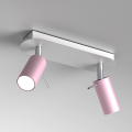 Lampa sufitowa PRESTON Różowy/Biały 2x mini GU10 MLP7627 Milagro