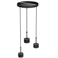 Lampa wisząca ARENA Czarny/Złoty 3xGX53 MLP7762 Milagro
