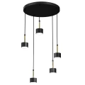 Lampa wisząca ARENA Czarny/Złoty 5xGX53 MLP7763 Milagro
