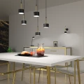 Lampa wisząca ARENA Czarny/Złoty 5xGX53 MLP7763 Milagro