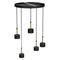 Lampa wisząca ARENA Czarny/Złoty 5xGX53 MLP7763 Milagro