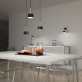 Lampa wisząca ARENA Czarny/Srebrny 3xGX53 MLP7786 Milagro