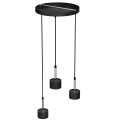 Lampa wisząca ARENA Czarny/Srebrny 3xGX53 MLP7786 Milagro