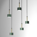 Lampa wisząca ARENA Zielony/Złoty 5xGX53 MLP7769 Milagro