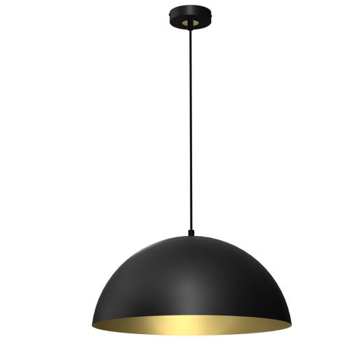 Lampa wisząca BETA Czarny/Złoty 1xE27 45cm MLP7973 Milagro