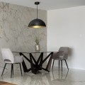 Lampa wisząca BETA Czarny/Złoty 1xE27 45cm MLP7973 Milagro