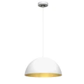 Lampa wisząca BETA Biały/Złoty 1xE27 35cm MLP7897 Milagro