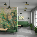 Lampa wisząca FELIX Zielony/Złoty 1xE27 MLP7709 Milagro