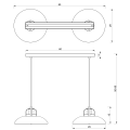 Lampa wisząca FELIX Zielony/Złoty 2xE27 MLP7710 Milagro