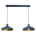 Lampa wisząca FELIX Ciemny Niebieski/Złoty 2xE27 MLP7715 Milagro