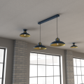 Lampa wisząca FELIX Ciemny Niebieski/Złoty 2xE27 MLP7715 Milagro