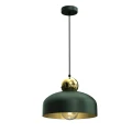 Lampa Wisząca HARALD Złoty/Zielony 1xE27 MLP7694 Milagro