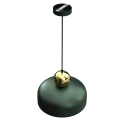 Lampa Wisząca HARALD Złoty/Zielony 1xE27 MLP7694 Milagro