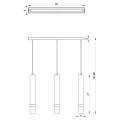 Lampa wisząca JOKER Zielony/Złoty 3xGU10 MLP7721 Milagro
